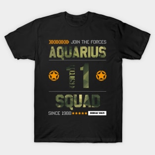 Zodiac Majesty Aquarius Squad Camo T-Shirt